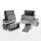 G106MF SEALED DIE-CAST ALUMINIUM ENCLOSURES WITH FLANGE IN THE BASE